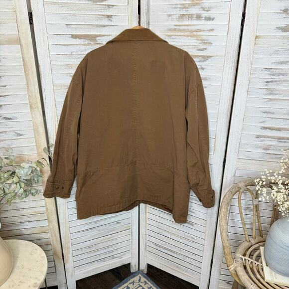 VINTAGE ARIZONA JEANS CO Men's XXL Chore Jacket Barn Coat Vest Canvas Brown - Picture 2 of 15